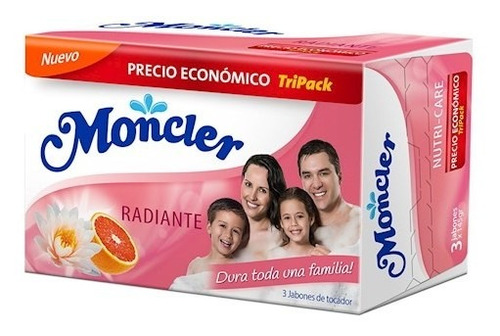 Jabon  Tripack Moncler Radiante X 145gr.