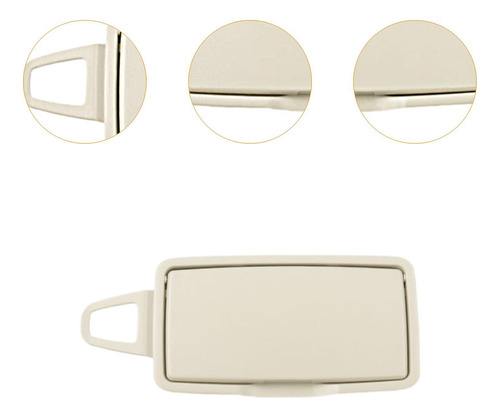 Cubierta Del Espejo De Vanidad Para Visera Beige Derecho