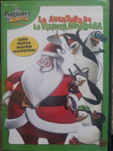 Los Pinguinos De Madagascar La Vispera Navideña Dvd Original