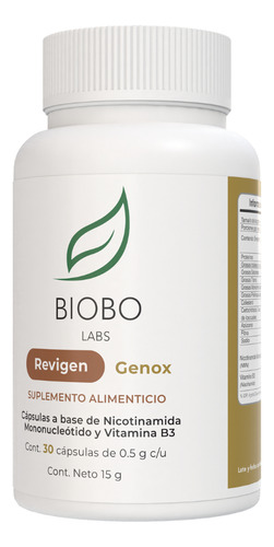 BioboLabs Revigen Genox 30 cápsulas