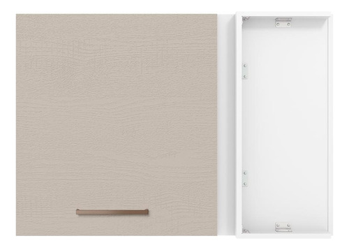 Alacena Gabinete Superior Cocina Madesa Agata 80cm Color Blanco y Crema