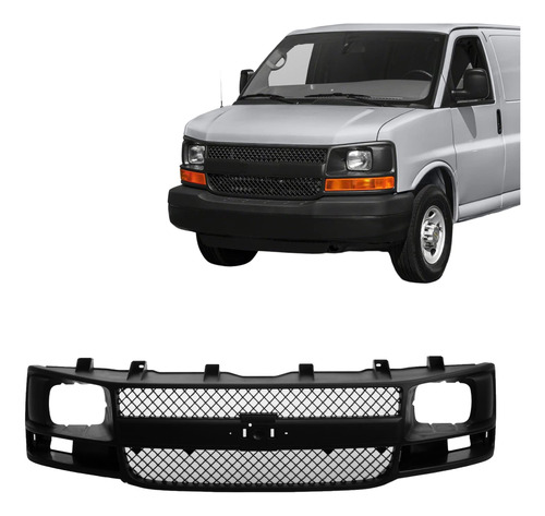 Parrilla Frontal Gris Para Chevrolet Express