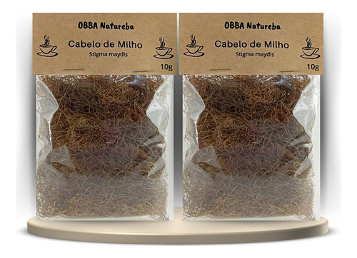 2 Pacotes Chá De Cabelo De Milho-autêntico Natural P Chá