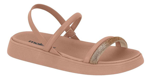 Sandália Birk Feminina Moleca Papete Flatfor Brilho 5469124