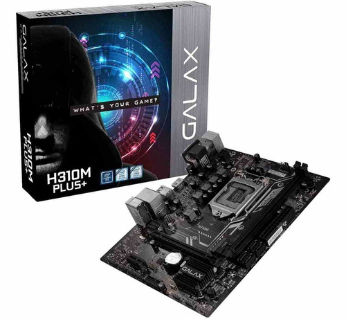 Placa Mãe Galax H310m Plus+ Chipset Intel Lga 1151 Matx Ddr4