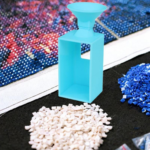 3 Embudos De Perforación Con Diseño De Diamantes Para Azul