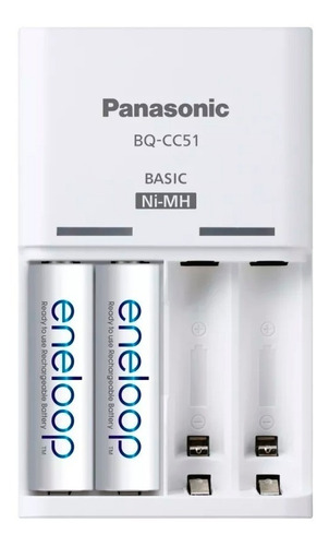 Panasonic Eneloop Cargador Inteligente + 2 Pilas Aa 2000mah