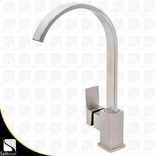 Kit Cuba Gourmet Cozinha 44x44 Inox Com Torneira Monocomando Cor Escovado