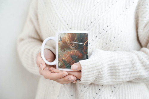 Taza Café Attack On Titan Mikasa Pelea Titan Anime 11 Oz