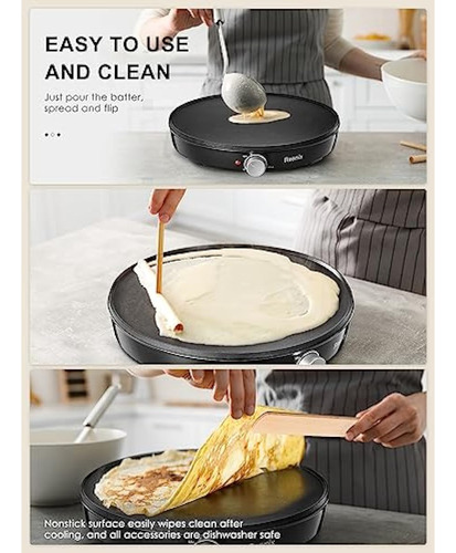Reemix - Máquina Para Hacer Crepas, Plancha
