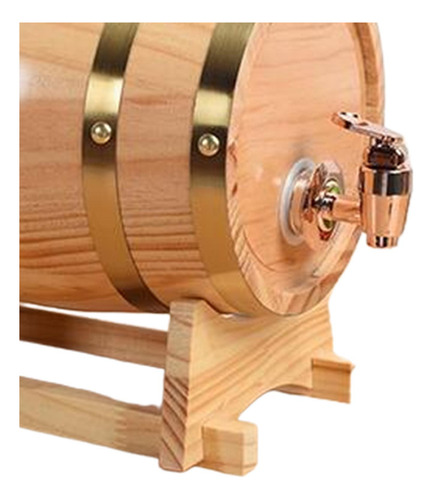 Barril De Envejecimiento De Roble Con Grifo Dispensador 1.5l