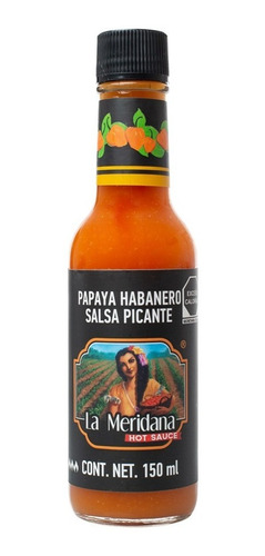 Salsa Papaya Habanero De 150ml La Meridana De Yucatán
