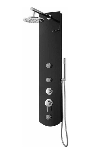 Columna Para Ducha 120x24 Cm Negro Sensi Dacqua