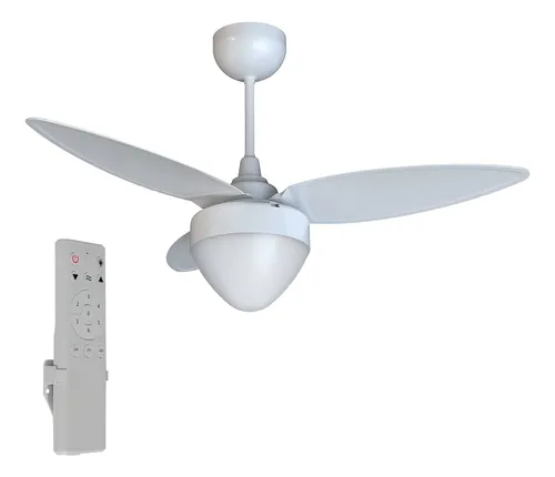 comprar Ventilador Teto Aires Branco Inverter 3p Ventisol Lâmpada 1