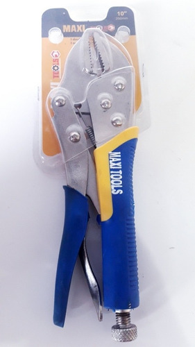 Alicate Presion Recto 10 Pulgadas Maxi Tools Mango Goma