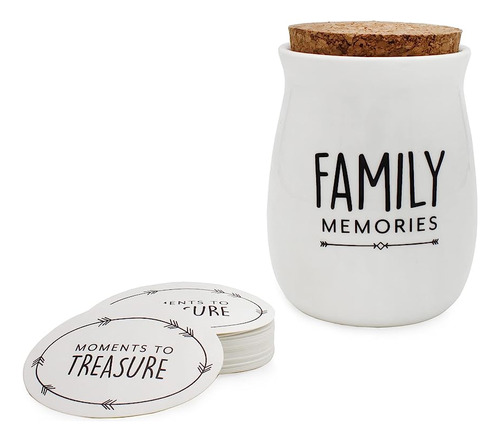 Tarro Ceramica Family Memories Recuerdo Con 50 Escritura