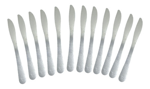 Faca Serra Mesa Aço Inoxidável Buffet Kit Com 12 Uni