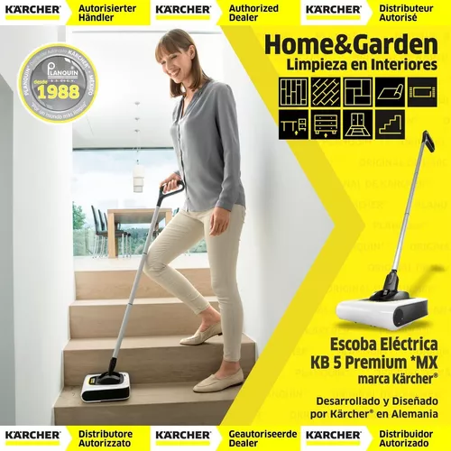 Escoba Eléctrica Karcher Baterias Kb5 Premium Blanca