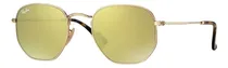 Comprar Ray-ban Rb3548n 001\u002F93 Hexagonal Flat Lenses Dorado Espejo Square Shape Dorado Dorado Oscuro Dorado Dorado