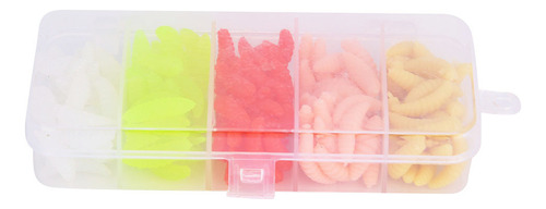 Señuelos De Pesca Suaves Worm T0040, 100 Unidades, Silicona,