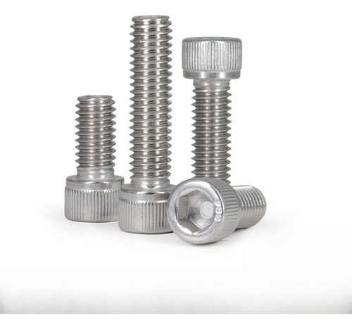 Tornillo Hexagonal M6x8 De Acero Inoxidable 304, Paquete 10