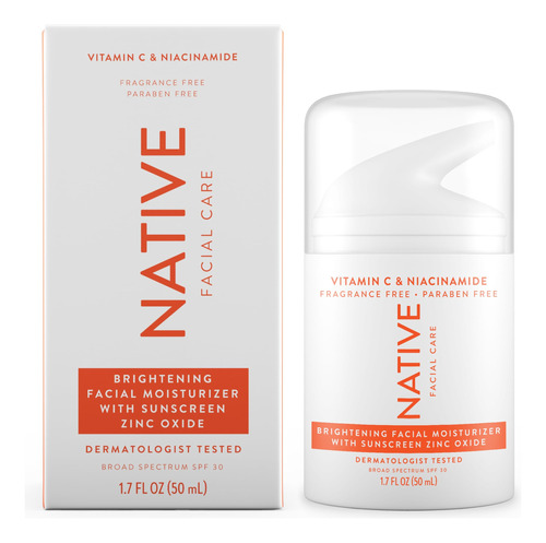 Native Brightening Daily Facial Hidratante Suave Locion Faci