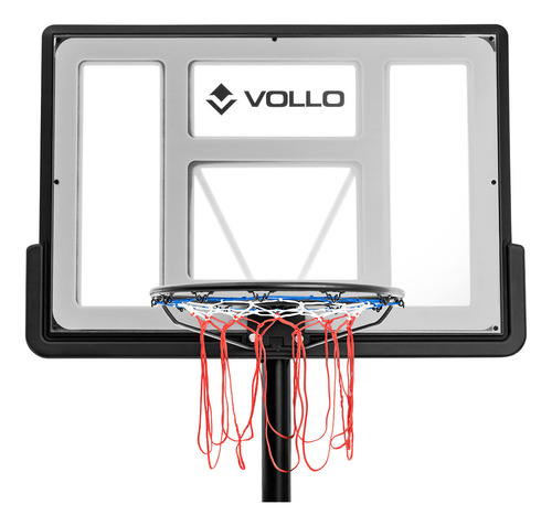 Tabela De Basquete Aro 45cm Altura Ajustável Portátil Vollo
