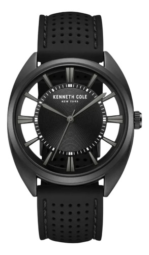 Reloj Kenneth Cole Ny Kcwgm7003001 44mm Negro Plateado Negro