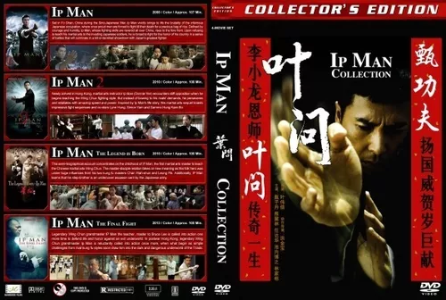 Coleção 4 Dvds O Grande Mestre Ip Man - Dublado Em Português