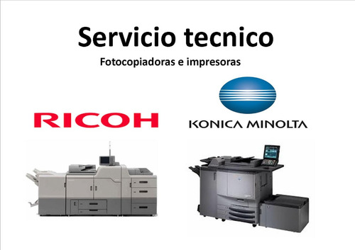Servicio Tecnico De Fotocopiadoras Minolta Ricoh B/n Color