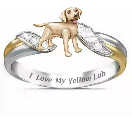 Anillo Amo A Mi Perro Aleacion Hermoso Pug Chihuahua Otros