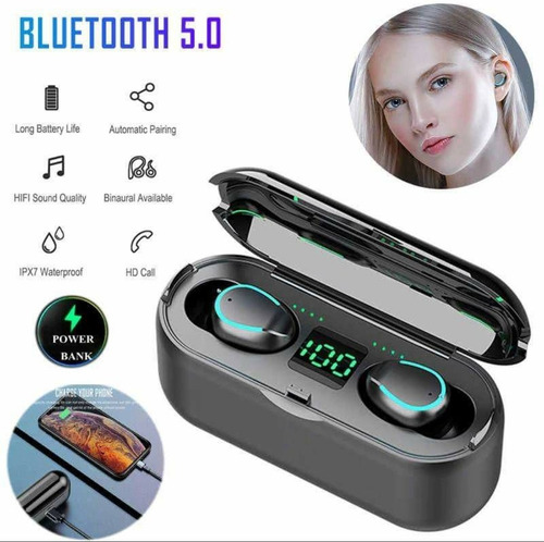Audífonos Inalámbricos Táctil Bluetooth 120 Horas Powerbank