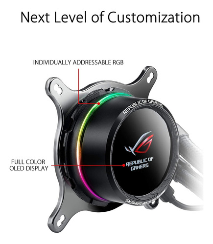 Cooler Cpu Water Cooling Asus Rog Ryuo 120 Mm Oled