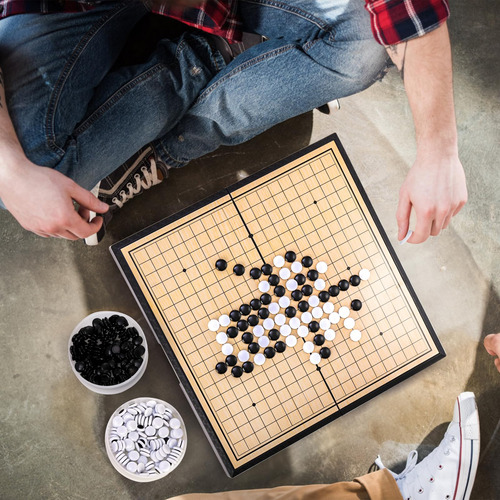 Piedras Magnéticas De Pvc Go Game Set Yarlung Con Tablero De
