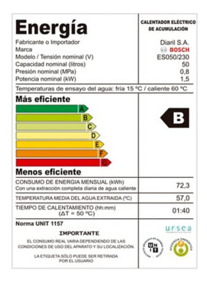 Calefon Electrico De Acero 50l Bosch Eso50mix