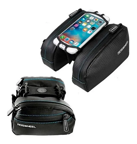 Bolso Alforja Porta Celular Bicicleta Roswheel Handlebar Bag