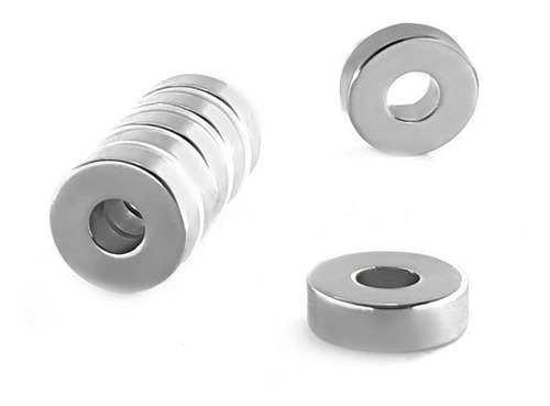 Ímã Neodímio Anel D15xd6x5 Mm N35 5 Unidades