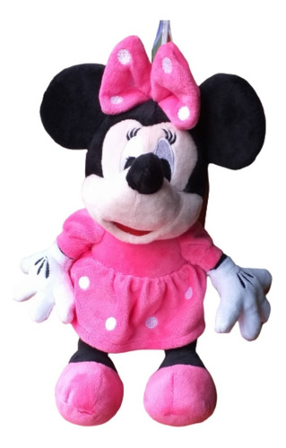 Minnie Peluche 80 Cm Color Rosada Y Una Pequeña Fucsia 25cm