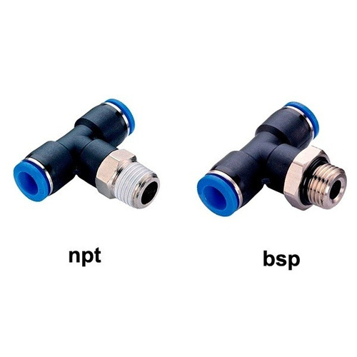 Imagem 1 de 3 de Conexão Macho Central Em T 1/8 X 06mm Bsp - Kit 10 Pçs
