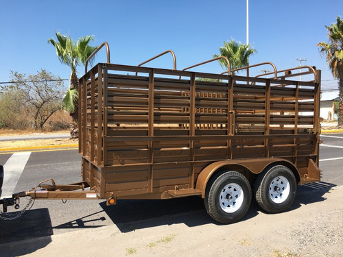 Remolque Jaula Ganadera Para Caballos, Becerros, Borregos