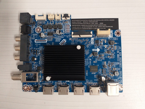 Tarjeta Main Para Pantalla Philips 75pul6653/f8 (Usado)