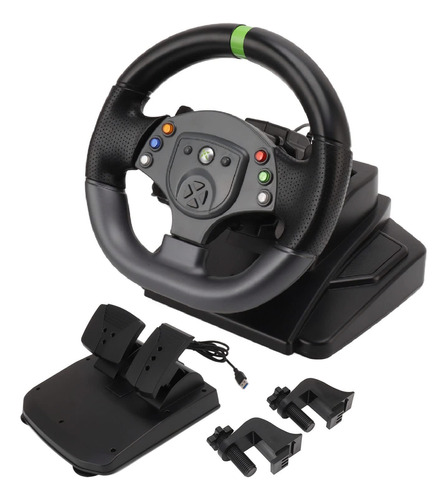 Luqeeg Volante Juego Carrera Para Pedal Rotacion 180 Grado 3