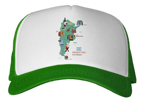 Gorra Argentina Mapa Cultura