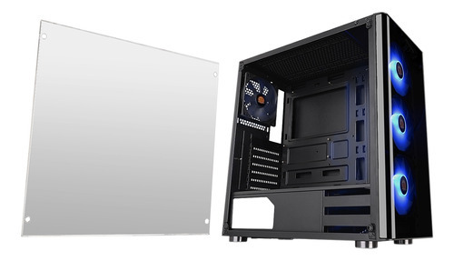 Gabinete Thermaltake V200 Tg Rgb Ca-1k8-00m1wn-01 Mid-tow /v Color Negro