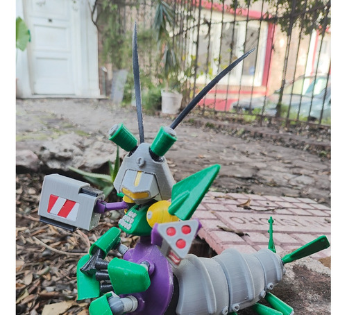 Medabots Mega Emperor God Figura Muñeco Pixelados_