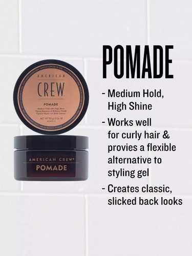 Shampoo Hidratante +condition +cera Pomade American Crew Men