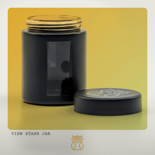 Treehouse 4 Oz Tarros De Visualización Negro Mate (juego De