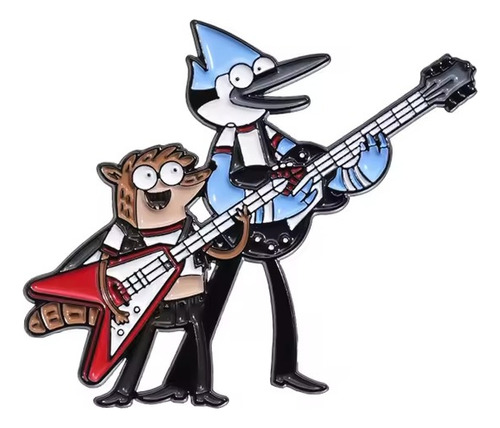 Cartera Un Show Más Mordecai Y Rigby + 1 Pin Rojo