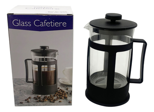 Cafetera Prensa Francesa De Plástico Y Vidrio 600ml