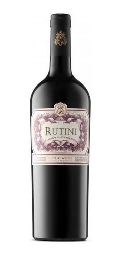 Imagen 1 de 12 de Vino Rutini Cabernet Sauvignon 750 Ml Botella